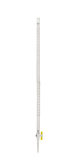 Bureta Recta Desarmable Clase TEKK con Llave de PTFE (50 mL)