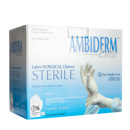 Guantes de Látex para Cirugía Ambiderm Elite