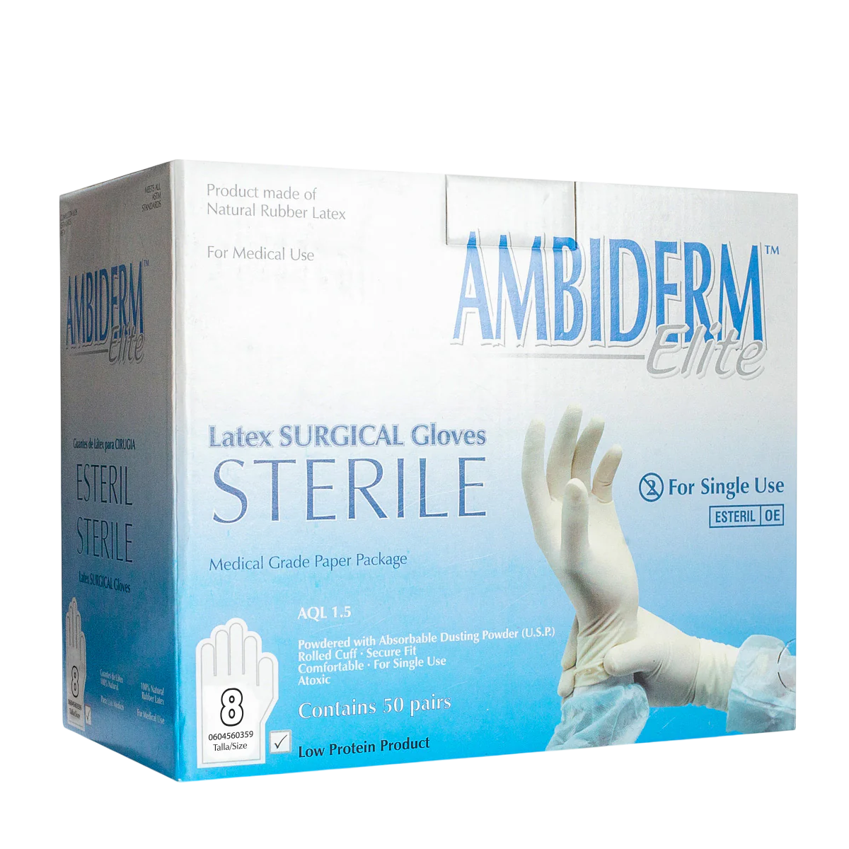 Guantes de Látex para Cirugía Ambiderm Elite