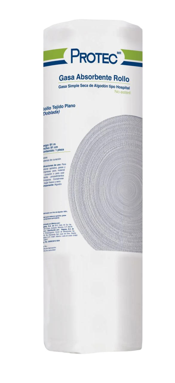 Gasa Quirúrgica en Rollo No Estéril