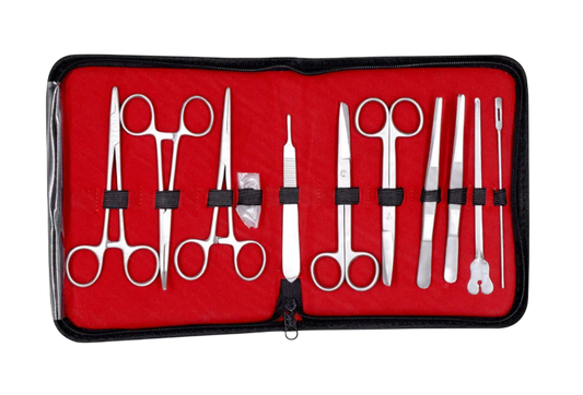 Estuche de Disección de 11 Piezas Acero Alemán