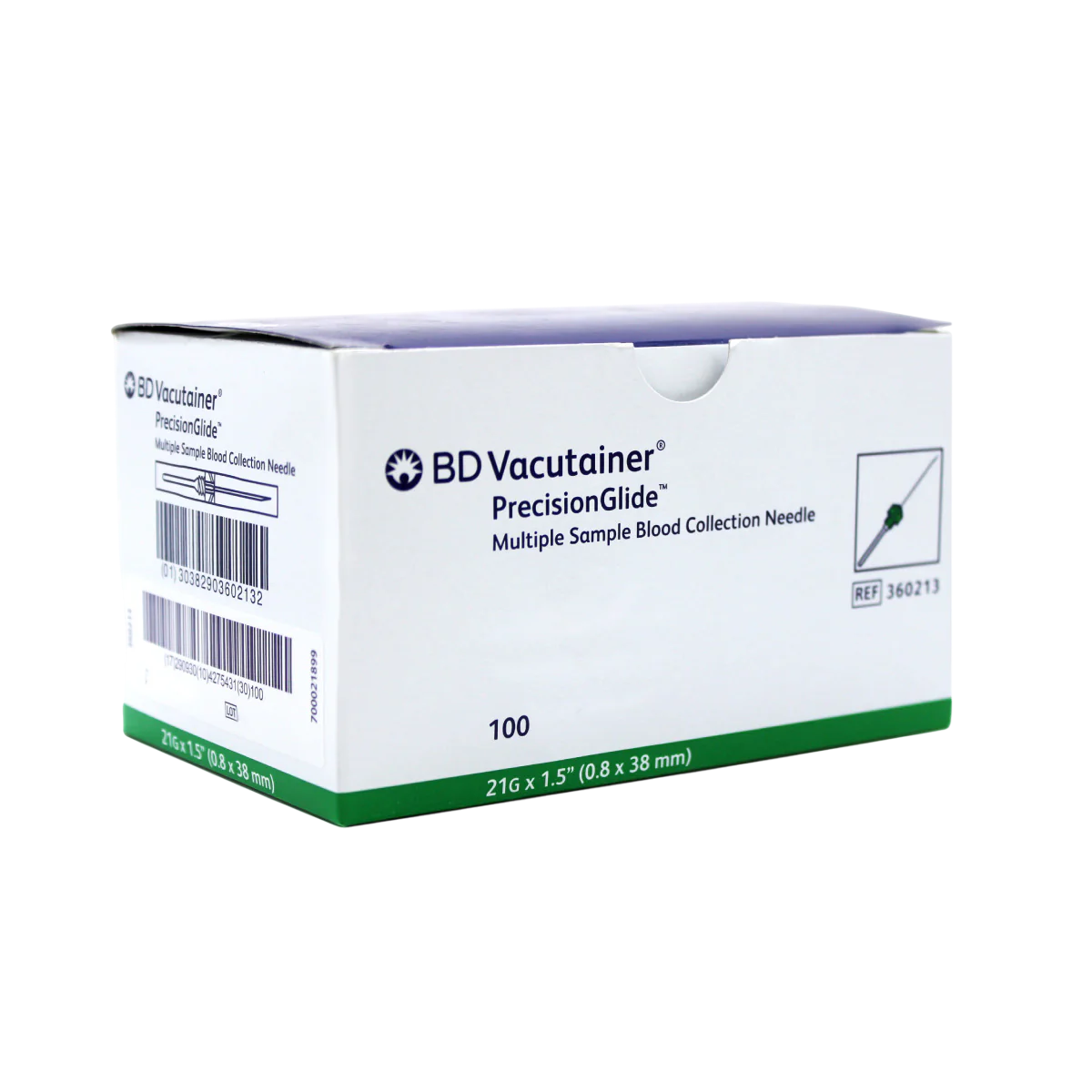 Aguja BD Vacutainer® para Toma Múltiple 21G x 38 mm