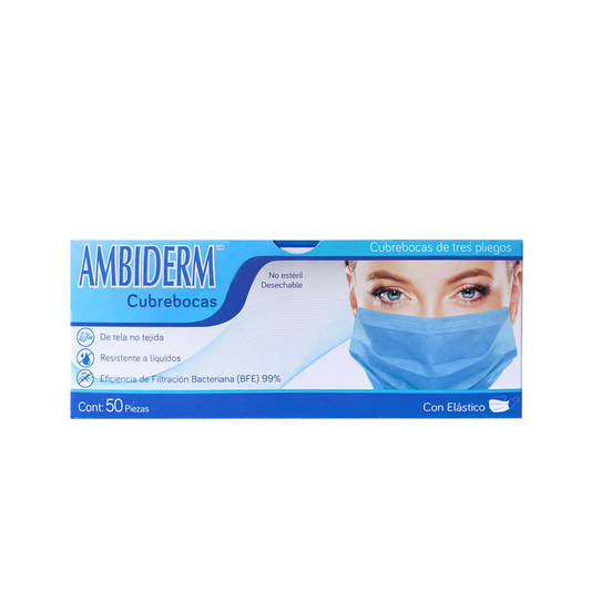 Cubrebocas Plisado Ambiderm