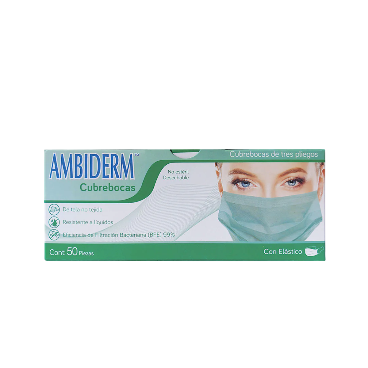 Cubrebocas Plisado Ambiderm